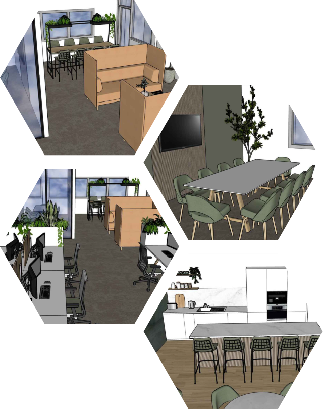 Renders of interiors